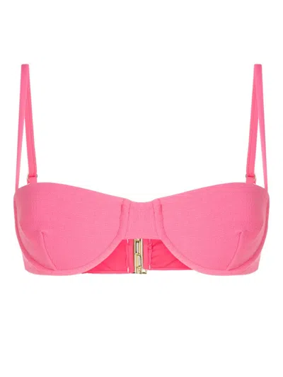 Lenny Niemeyer Sweetheart-neck Clasp-fastening Bikini Top In Pink