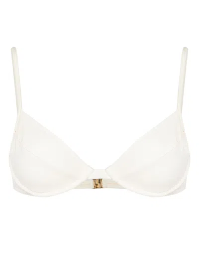 Lenny Niemeyer Sweetheart-neck Clasp-fastening Bikini Top In White