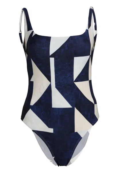 Lenny Niemeyer Tank One Piece Abstract In Multi