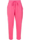 Lenny Niemeyer Tapered Stretch-jersey Track Pants In Pink