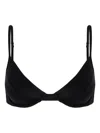 Lenny Niemeyer Textured Triangle Bikini Top In Black