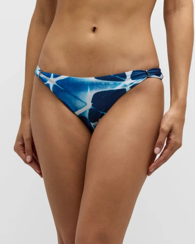 Lenny Niemeyer Tie-dye Geometric Adjustable Bikini Bottoms In Nila