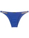 Lenny Niemeyer Triangle Chain-trim Bikini Set In Blue
