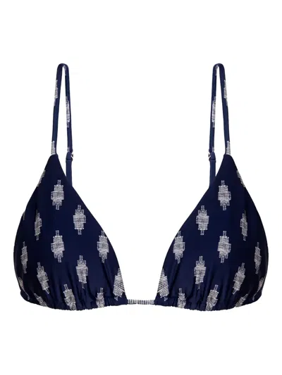 Lenny Niemeyer Triangle-pattern Bikini Top In Black