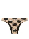 Lenny Niemeyer Trompe L'oeil-print Bikini Bottoms In Black