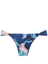 Lenny Niemeyer Tubos Low-rise Bikini Bottoms In Blue