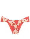 Lenny Niemeyer Turquia Draped Bikini Bottoms In Red