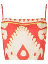 Lenny Niemeyer Turquia Sleeveless Crop Top In Red