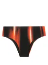 Lenny Niemeyer Two-tone Classic Bikini Bottoms In Black