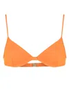 Lenny Niemeyer Halterneck Bikini Top In Orange