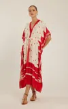 Lenny Niemeyer V Neckline Kaftan Red In Red