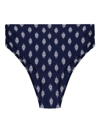 Lenny Niemeyer Wally Compose High-waisted Bikini Bottoms In Black