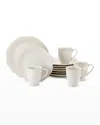 Lenox 12-piece French Perle Dinnerware Set In White