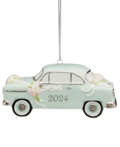 Lenox 2024 Just Married Vintage Car Ornament In Ivory