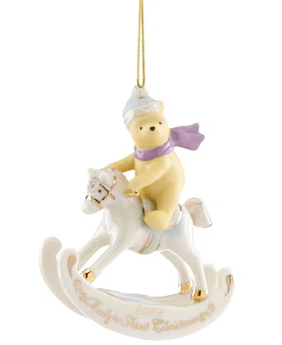 Lenox 2024 Winnie The Pooh Baby's 1st Christmas Ornament In Ivory