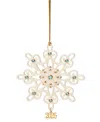 Lenox 2025 Gemstone Snowflake Ornament In Gold