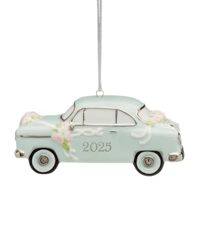 Lenox 2025 Just Married Vintage Car Ornament In Blue