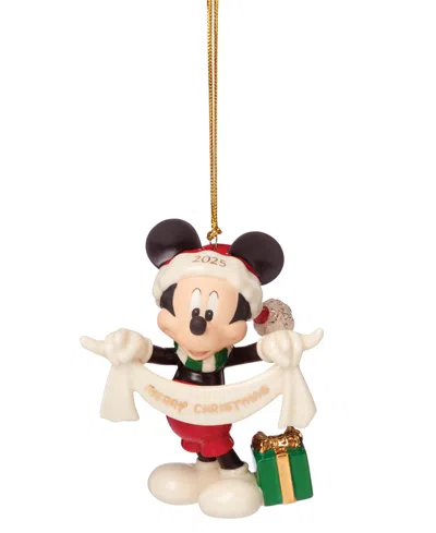 Lenox 2025 Mickey Mouse Christmas Ornament In Multi
