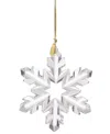 Lenox 2025 Optic Snowflake Ornament In Metallic