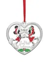 Lenox 2025 Our 1st Christmas Mickey & Minnie Mouse Ornament In Multi