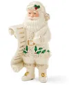 Lenox 2025 Santa With List Figurine In White