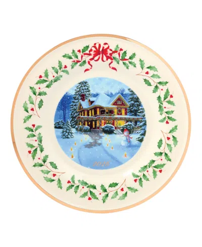 Lenox 2026 Holiday Annual Victorian House Collector Plate In Multi