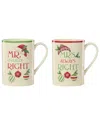 Lenox Set Of Two 2026 Our 1st Christmas Mugs In Multi
