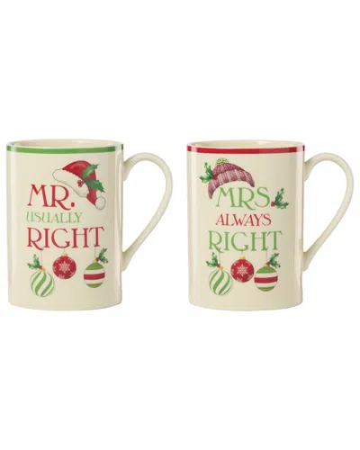 Lenox Set Of Two 2026 Our 1st Christmas Mugs In Multi