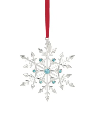 Lenox 2026 Snow Majesty Ornament In Silver