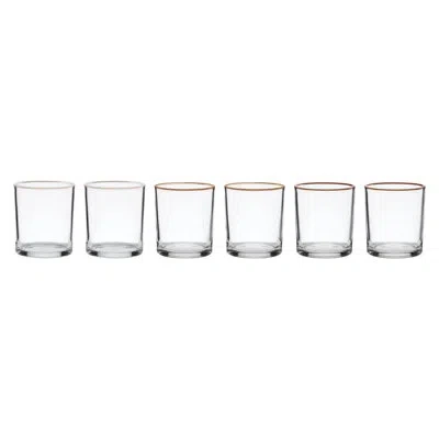 Lenox 24 Seven Sunbaked Medium Tumbler, Set Of 6 In Clear