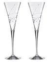 Lenox Adorn Crystal 2pc Toasting Flute Set