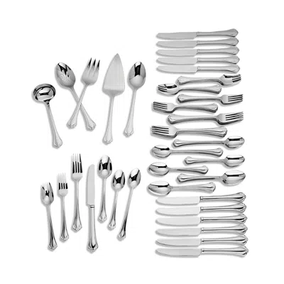 LENOX ALCOTT 89-PIECE FLATWARE SET, SERVICE FOR 12