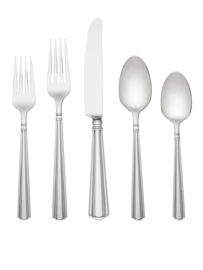 Lenox Amber Hill 65-piece Flatware Set In Gray