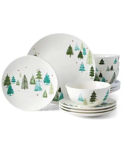 Lenox Balsam Lane 12-piece Dinnerware Set In White