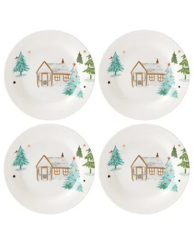 LENOX LENOX BALSAM LANE 4PC TIDBIT PLATE SET
