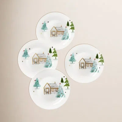 Lenox Balsam Lane Tidbit Dessert Plate In Brown;green;beige