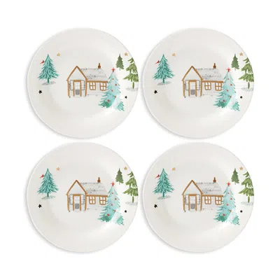 LENOX BALSAM LANE TIDBIT PLATE, SET OF 4,L890753