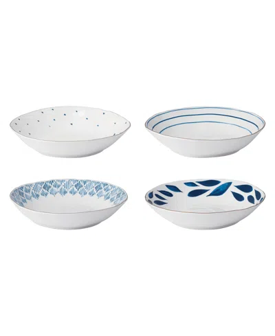 Lenox Bay Assorted Dinner Bowls, Set Of 4 In Blue