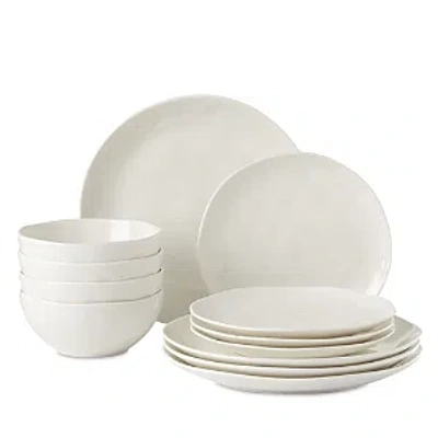 Lenox Bay Colours 12-piece Dinnerware Set In White