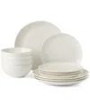 Lenox Bay Colors Solid 12 Piece Dinnerware Set, Service For 4