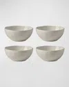 Lenox Bay Colors All Purpose Bowls, Set Of 4 In Gray