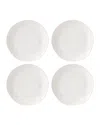 Lenox Bay Colors 4-piece Dinner Plates, Blue In White