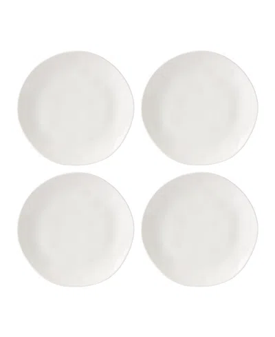 LENOX BAY COLORS SOLID 4 PIECE DINNER PLATE SET, SERVICE FOR 4