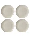 Lenox Bay Colors Solid Dinner Plates, Set Of 4 In Gray