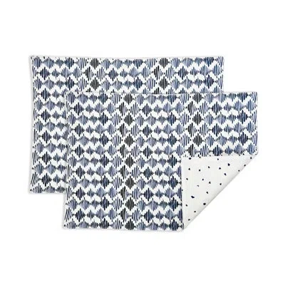 Lenox Bay Stripe Napkin 2 Pack Set In Gray