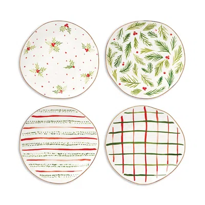 Lenox Bayberry 4-piece Dessert Plates Set In Ivory