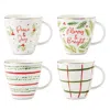 Lenox Bayberry Mugs, Set Of 4 In White