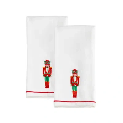 Lenox Bayberry Nutcracker Kitchen Towels, Set Of 2 In Multi