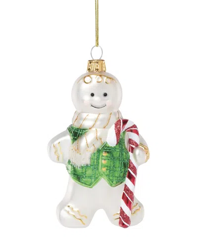 Lenox Blown Glass Gingerbread Ornament In Multi