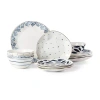 Lenox Blue Bay 12-pc. Porcelain Dinnerware Set In Blue